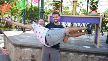 BACHELOR IN PARADISE - "605A" - Sensational confrontations take center stage in Paradise this week. Angela's arrival brings trouble when Clay discovers feelings bubbling up for his ex-girlfriend that put his current relationship with Nicole in jeopardy. Angela also must tackle her unresolved feelings for Clay as she tries to move on with Mike on "Bachelor in Paradise," MONDAY, SEPT. 2 (8:00-10:01 p.m., EDT), on ABC. (ABC/John Fleenor)LUKE STONE