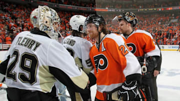 PHILADELPHIA, PA - APRIL 22: Claude Giroux