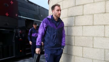 MIDDLESBROUGH, ENGLAND - JANUARY 05: Christian Eriksen of Tottenham Hotspur arrives at the stadium prior to the FA Cup Third Round match between Middlesbrough and Tottenham Hotspur at Riverside Stadium on January 05, 2020 in Middlesbrough, England. (Photo by Alex Livesey/Getty Images)