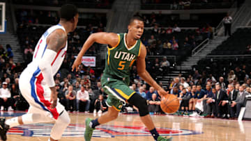 AUBURN HILLS, MI - MARCH 15: Rodney Hood (Photo by Brian Sevald/NBAE via Getty Images)