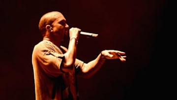 QUEENS, NY - OCTOBER 02: Recording Artist Kanye West performs onstage during The Meadows Music