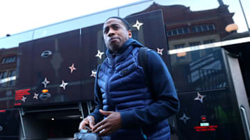 LONDON, ENGLAND - JANUARY 20: Kyle Walker-Peters of Tottenham arrives during the Premier League match between Fulham FC and Tottenham Hotspur at Craven Cottage on January 20, 2019 in London, United Kingdom. (Photo by Catherine Ivill/Getty Images)