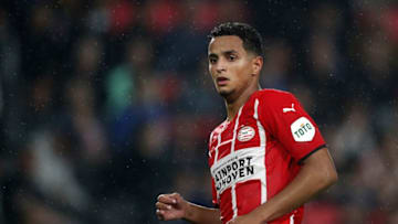 EINDHOVEN - Mohamed Ihattaren of PSV during the friendly match between PSV Eindhoven and PAOK FC at Phillips stadium on July 14, 2021 in Eindhoven, Netherlands. ANP JEROEN PUTMANS (Photo by ANP Sport via Getty Images)