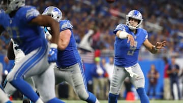 DETROIT, MI - OCTOBER 08: Quarterback Matthew Stafford