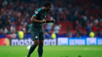 MADRID, SPAIN - SEPTEMBER 27: Michy Batshuayi of Chelsea celebrates during the UEFA Champions League group C match between Atletico Madrid and Chelsea FC at Estadio Wanda Metropolitano on September 27, 2017 in Madrid, Spain. (Photo by Gonzalo Arroyo Moreno/Getty Images)