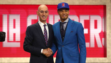 NEW YORK, NY - JUNE 21: Jerome Robinson poses with NBA Commissioner Adam Silver after being drafted 13th overall by the Los Angeles Clippers during the 2018 NBA Draft at the Barclays Center on June 21, 2018 in the Brooklyn borough of New York City. NOTE TO USER: User expressly acknowledges and agrees that, by downloading and or using this photograph, User is consenting to the terms and conditions of the Getty Images License Agreement. (Photo by Mike Stobe/Getty Images)
