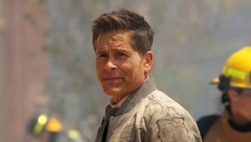 9-1-1: LONE STAR: Rob Lowe in the “Dust to Dust” season finale episode of 9-1-1: LONE STAR airing Monday, May 24 (9:01-10:00 PM ET/PT) on FOX. © 2021 Fox Media LLC. CR: Jordin Althaus/FOX.