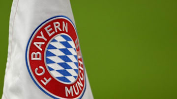 Bayern Munich flag at Allianz Arena. (Photo by CHRISTOF STACHE/AFP via Getty Images)