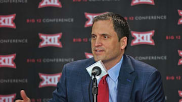 Oct 25, 2016; Kansas City, MO, USA; Iowa State Cyclones head coach Steve Prohm address the media during the Big 12 Basketball Media Day at the Sprint Center. Mandatory Credit: Peter G. Aiken-USA TODAY Sports