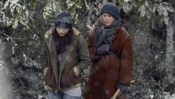 Cassady McClincy as Lydia, Melissa McBride as Carol Peletier - The Walking Dead _ Season 9, Episode 16 - Photo Credit: Gene Page/AMC