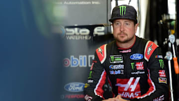 FORT WORTH, TX - NOVEMBER 04: Kurt Busch, driver of the #41 Haas Automation/Monster Energy Ford, looks on fom the garage area during practice for the Monster Energy NASCAR Cup Series AAA Texas 500 at Texas Motor Speedway on November 4, 2017 in Fort Worth, Texas. (Photo by Jared C. Tilton/Getty Images for Texas Motor Speedway)