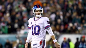 PHILADELPHIA, PA - DECEMBER 22: Quarterback Eli Manning