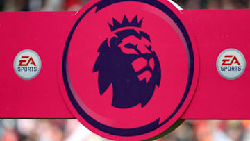 SHEFFIELD, ENGLAND - SEPTEMBER 28: The Premier League logo on display ahead of the Premier League match between Sheffield United and Liverpool FC at Bramall Lane on September 28, 2019 in Sheffield, United Kingdom. (Photo by Catherine Ivill/Getty Images)