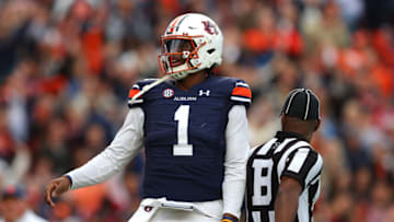 ESPN Host Braden Gall called Auburn football QB TJ Finley the 13th best QB in the SEC. (Photo by Kevin C. Cox/Getty Images)