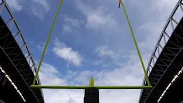 SEATTLE, WA - SEPTEMBER 25: Goal post at CenturyLink Field on September 25, 2011 in Seattle, Washington. (Photo by Harry How/Getty Images)