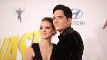 LOS ANGELES, CA - JUNE 25: Evelyn Leigh (L) and David Dastmalchian attend the premiere of Disney And Marvel's "Ant-Man And The Wasp" on June 25, 2018 in Los Angeles, California. (Photo by Christopher Polk/Getty Images)