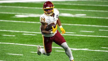 2020 NFL Draft pick Antonio Gibson #24 of the Washington Football Team (Photo by Nic Antaya/Getty Images)