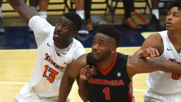 FULLERTON, CA - NOVEMBER 23: Georgia basketball star Yante Maten