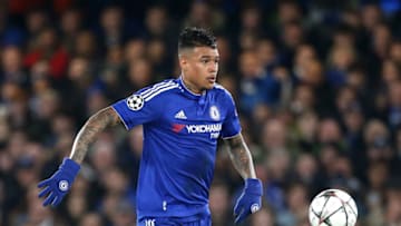 LONDON, ENGLAND - MARCH 9: Robert Kenedy Nunes do Nascimento aka Kenedy of Chelsea in action during during the UEFA Champions League round of 16 second leg match between Chelsea FC and Paris Saint-Germain at Stamford Bridge stadium on March 9, 2016 in London, England. (Photo by Jean Catuffe/Getty Images)