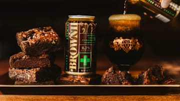 Wicked Weed Brownie. Asheville, North Carolina, Engagement Photography Session. Image courtesy of Wicked Weed Brewing