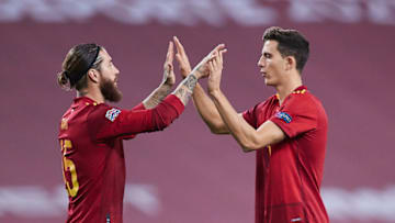 Sergio Ramos, Pau Torres (Photo by Fran Santiago/Getty Images)