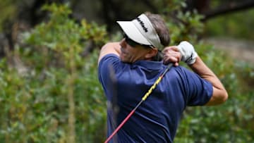 SEDALIA, CO - September 07: Colorado Avalanche executive vice president Joe Sakic hits a tee shot during the 19th annual Joe Sakic Celebrity Classic at the Sanctuary Golf Course September 07, 2016. (Photo by Andy Cross/The Denver Post via Getty Images)