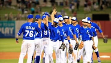 The Kansas City Royals at spring training - Mandatory Credit: Allan Henry-USA TODAY Sports