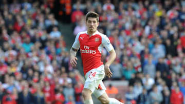 LONDON, ENGLAND - MAY 15: Hector Bellerin of Arsenal during the Barclays Premier League match between Arsenal and Aston Villa at EMirates Stadium. London 15th May 2016. (Photo by David Price/Arsenal FC via Getty Images)