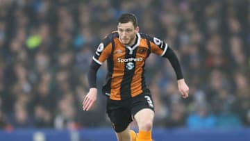 LIVERPOOL, ENGLAND - MARCH 18: Andrew Robertson of Everton during the Premier League match between Everton and Hull City at Goodison Park on March 18, 2017 in Liverpool, England. (Photo by Mark Robinson/Getty Images)