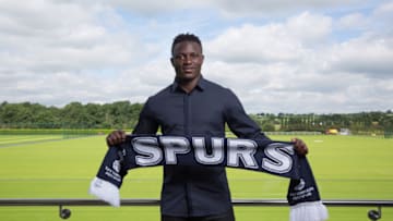 ENFIELD, ENGLAND - JUNE 21: Victor Wanyama poses at the Tottenham Hotspur FC training ground after signing on June 21, 2016 in Enfield, England. (Photo by Tottenham Hotspur FC via Getty Images)
