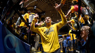 OAKLAND, CA - APRIL 16: Klay Thompson