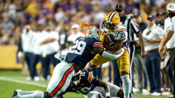 Auburn footballCorey Kiner runs the ball as The LSU Tigers take on the Auburn Tigers in Tiger Stadium. Saturday, Oct. 2, 2021.Half 1 Lsu Vs Auburn Football 0967