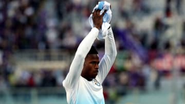 FLORENCE, ITALY - MAY 13: Keita of SS Lazio gestures during the Serie A match between ACF Fiorentina and SS Lazio at Stadio Artemio Franchi on May 13, 2017 in Florence, Italy. (Photo by Gabriele Maltinti/Getty Images)