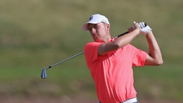 CROMWELL, CT - JUNE 22: Jordan Spieth watches his fourth shot on the 13th hole during the second round of the Travelers Championship at TPC River Highlands on June 22, 2018 in Cromwell, Connecticut. (Photo by Matt Sullivan/Getty Images)