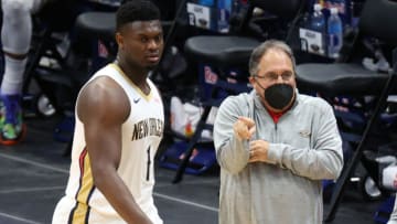 Stan Van Gundy and Zion Williamson of the New Orleans Pelicans (Photo by Chris Graythen/Getty Images)