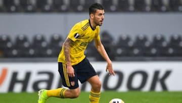 GUIMARAES, PORTUGAL - NOVEMBER 06: Dani Ceballos of Arsenal FC in action during the UEFA Europa League group F match between Vitoria Guimaraes and Arsenal FC at Estadio Dom Afonso Henriques on November 6, 2019 in Guimaraes, Portugal. (Photo by Octavio Passos/Getty Images)