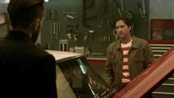 DC's Stargirl -- "Summer School: Chapter Nine" -- Image Number: STG209fg_0005r.jpg -- Pictured: Joel McHale as Sylvester Pemberton/Starman and Luke Wilson as Pat Dugan -- Photo: The CW -- © 2021 The CW Network, LLC. All Rights Reserved.