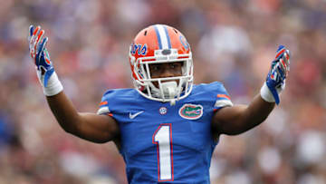 GAINESVILLE, FL - NOVEMBER 30: Cornerback Vernon Hargreaves III #1 of the Florida Gators during the game against the Florida State Seminoles at Ben Hill Griffin Stadium on November 30, 2013 in Gainesville, Florida. 2nd Ranked Florida State defeated Florida 37-7. (Photo by Don Juan Moore/Getty Images)