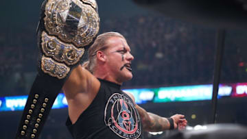 Chris Jericho defends his AEW World Championship at the October 16, 2019 edition of AEW Dynamite. Photo: Lee South/AEW