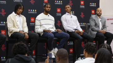 Former Auburn basketball star Jabari Smith should fit in nicely with Houston Rockets center Alperen Sengun, so says Rockets Wire Mandatory Credit: Troy Taormina-USA TODAY Sports