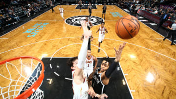 Brooklyn Nets D'Angelo Russell. Mandatory Copyright Notice: Copyright 2018 NBAE (Photo by Nathaniel S. Butler/NBAE via Getty Images)