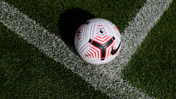 A detailed view of The Nike Flight Premier League Football For 2020/21 Season. (Photo by Alex Pantling/Getty Images)