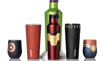 Discover the Corkcicle x Marvel drinkware collection. Photo courtesy of Corkcicle.