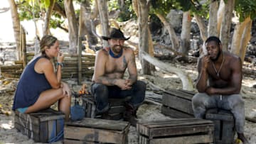 "I'm a Wild Banshee" - Ashley Nolan, Ben Driebergen, and Alan Ball on the second episode of SURVIVOR 35, themed Heroes vs. Healers vs. Hustlers, airing Wednesday, October 4 (8:00-9:00 PM, ET/PT) on the CBS Television Network. Photo: Robert Voets/CBS ÃÂ©2017 CBS Broadcasting Inc. All Rights Reserved