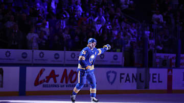 Apr 23, 2022; Buffalo, New York, USA; Buffalo Sabres defenseman Rasmus Dahlin (26) is announced as one of the stars of the game against the New York Islanders at KeyBank Center. Mandatory Credit: Timothy T. Ludwig-USA TODAY Sports