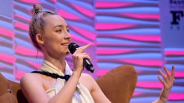 SANTA BARBARA, CA - FEBRUARY 04: Actress Saoirse Ronan speaks onstage at the Santa Barbara Award Honoring Saoirse Ronan Presented By UGG during The 33rd Santa Barbara International Film Festival at Arlington Theatre on February 4, 2018 in Santa Barbara, California. (Photo by Matt Winkelmeyer/Getty Images for SBIFF)