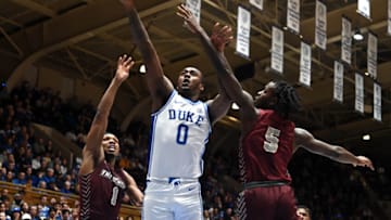 Duke basketball wing Dariq Whitehead (Rob Kinnan-USA TODAY Sports)