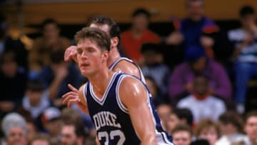 Duke basketball legend Christian Laettner. (Photo by Rick Stewart/Getty Images)