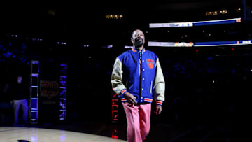 NEW YORK, NY - OCTOBER 29: New York Knicks Legends Walt Frazier is seen during the game between the Memphis Grizzlies and the New York Knicks on October 29, 2016 at Madison Square Garden in New York City, New York. NOTE TO USER: User expressly acknowledges and agrees that, by downloading and or using this photograph, User is consenting to the terms and conditions of the Getty Images License Agreement. Mandatory Copyright Notice: Copyright 2016 NBAE (Photo by Nathaniel S. Butler/NBAE via Getty Images)