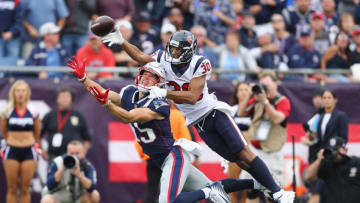 Kevin Johnson of the Houston Texans on the trade block (Photo by Maddie Meyer/Getty Images)